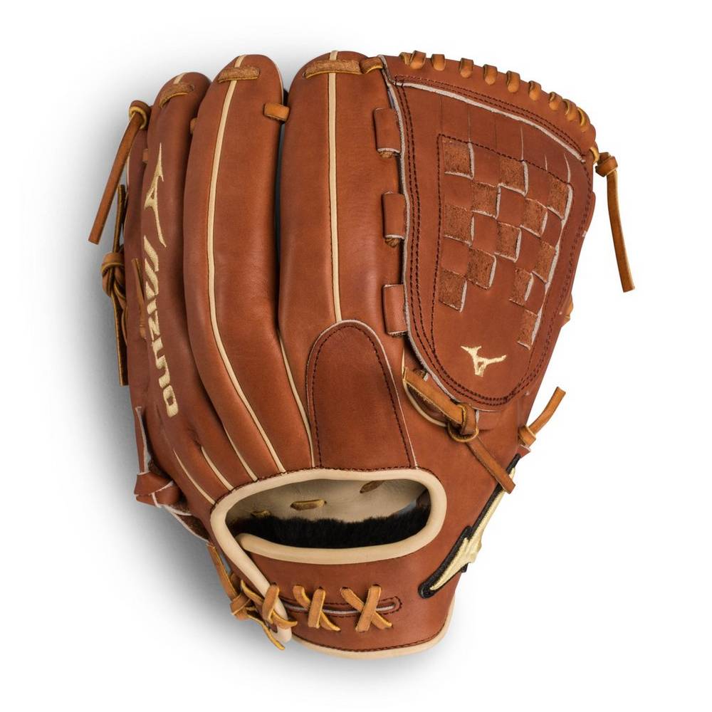 Mens Mizuno Pro Select Pitcher 12" - Deep Pocket Baseball Gloves Brown Philippines (FDVXNC596)